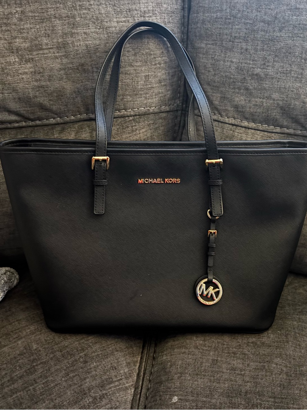 Michael Kors Black Leather Tote